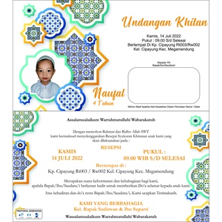 Jual (ISI 4PCS) Surat Undangan Khitan Mini / Surat Undangan / Surat