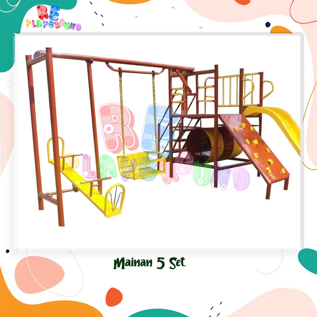 PROSOTAN AYUNAN JUNGKAT JUNGKIT MAINAN ANAK / PLAYGROUND BESI GALVANIS