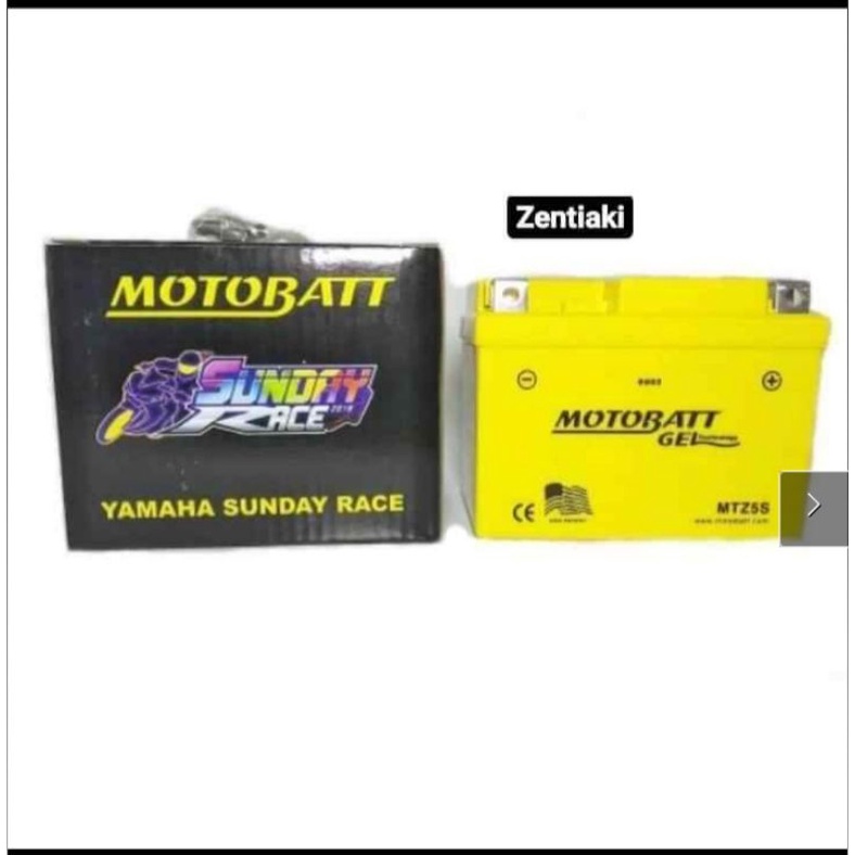 motobatt mtz5s - 4,2 AH  aki gell paling awet bebas perawatan