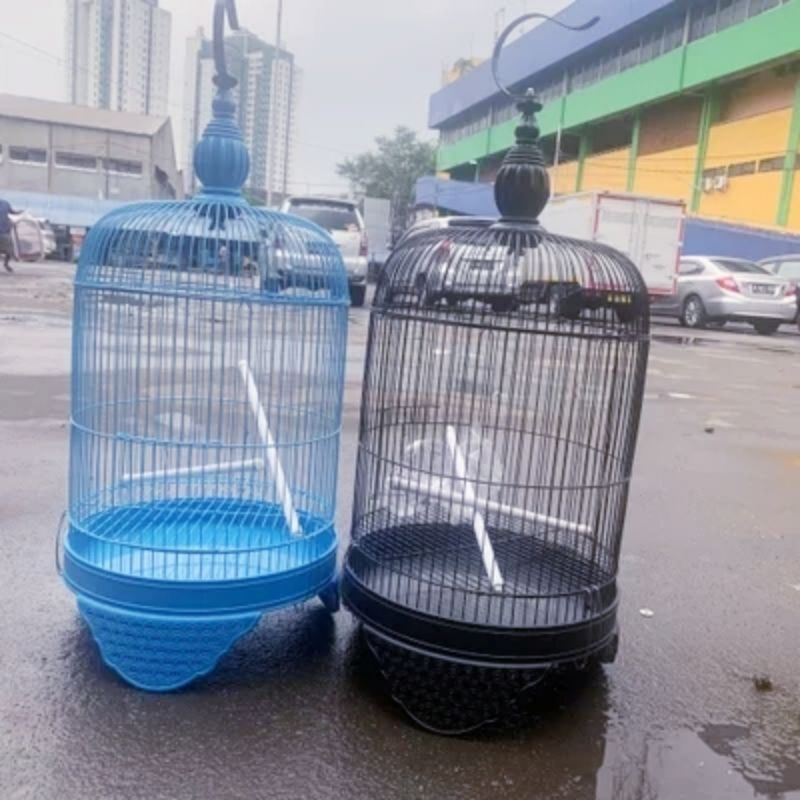SANGKAR KANDANG LOVEBIRD  CC/PANDA TANGGUNG DIAMETER 33CM TINGGI 53CM - SANGKAR LOVEBIRD PANDA PENDE
