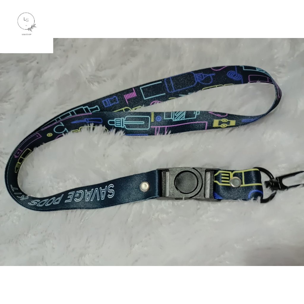 

LS Tali Lanyard Printing 2cm SAVAGE PODS KIT + FREE 3 pcs karet OringTERLARIS