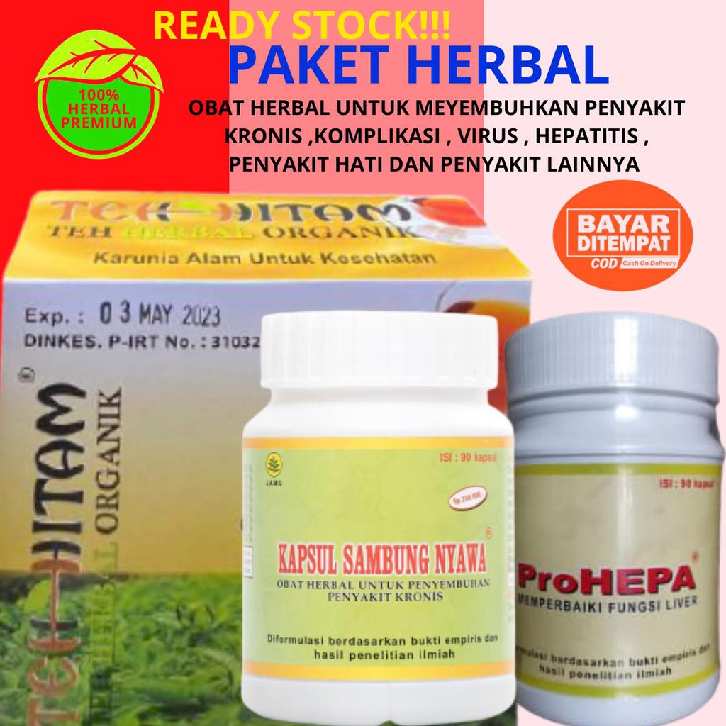 Obat Sirosis Hati Hepatitis A Hepatitis B Hepatitis C Liver  + KSN + Teh Hitam