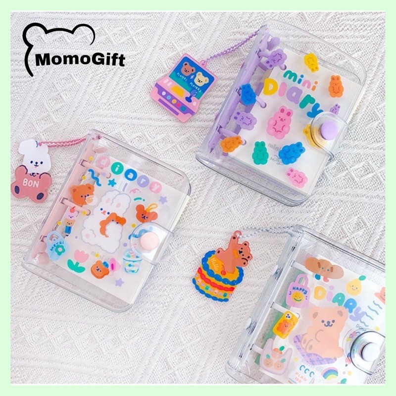 

Milkjoy Mini Buku Transparan lucu kartun Korea Notebook Buku DIY Kecil - MJ09