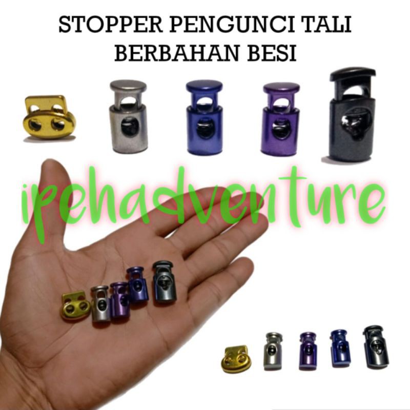stopper pengunci tali berbahan besi