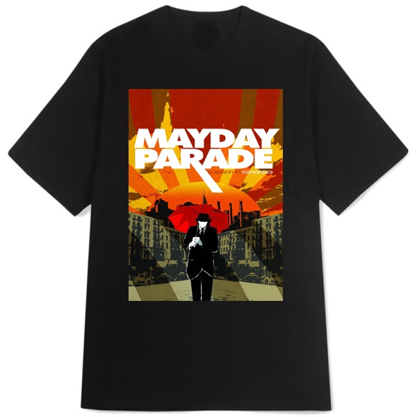 Kaos Mayday Parade T-SHIRT Casual New Tshirt Bahan Katun