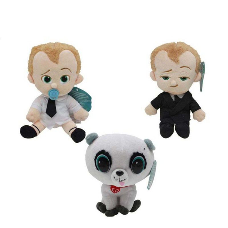 20cm Boss Baby Plush Toy Cute Style Cartoon Action Figure Toys Dog Puppy Stuffed Animals Plush Dolls