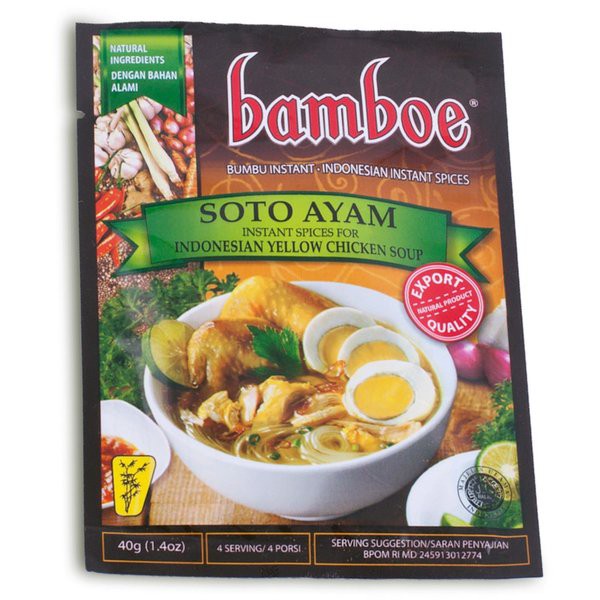 

BAMBOE Indonesia Yellow Chicken Soup - Bumbu Instant Soto Ayam 40gr