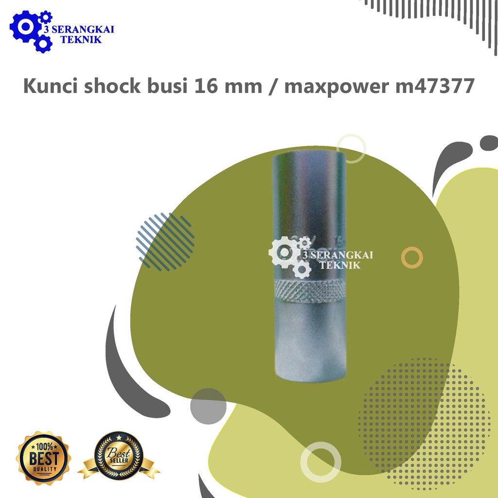 Kunci shock busi 16 mm / maxpower m47377