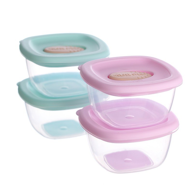 MOGYMOGY HL0432 Baby Food Container Penutup Lock Perpcs Kotak Plastik Kotak Makanan Wadah Mpasi