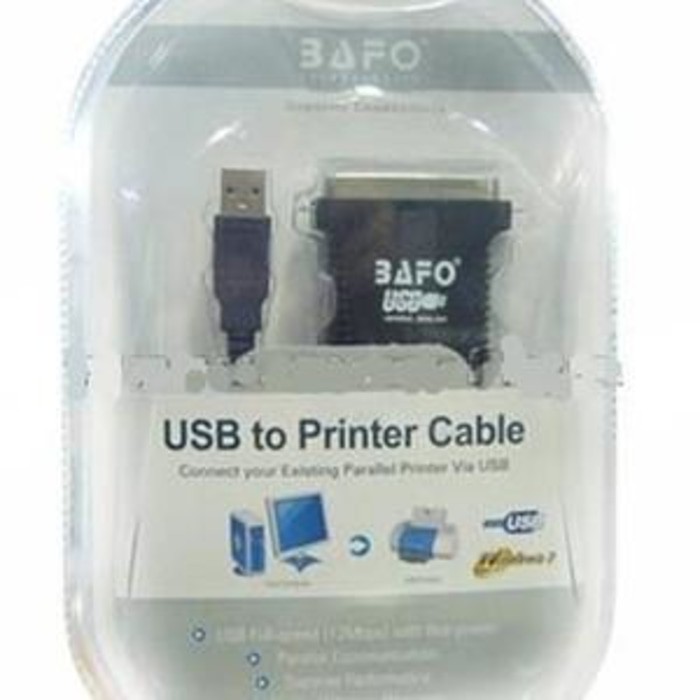 KABEL CONVERTER USB TO PARALEL PRINTER - LPT BAFO BF-1284 ORIGINAL - USB TO PARALLEL