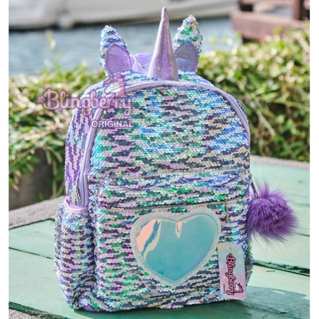  Tas  Unicorn  Sequin tas  sekolah unicorn  anak TK SD tas  