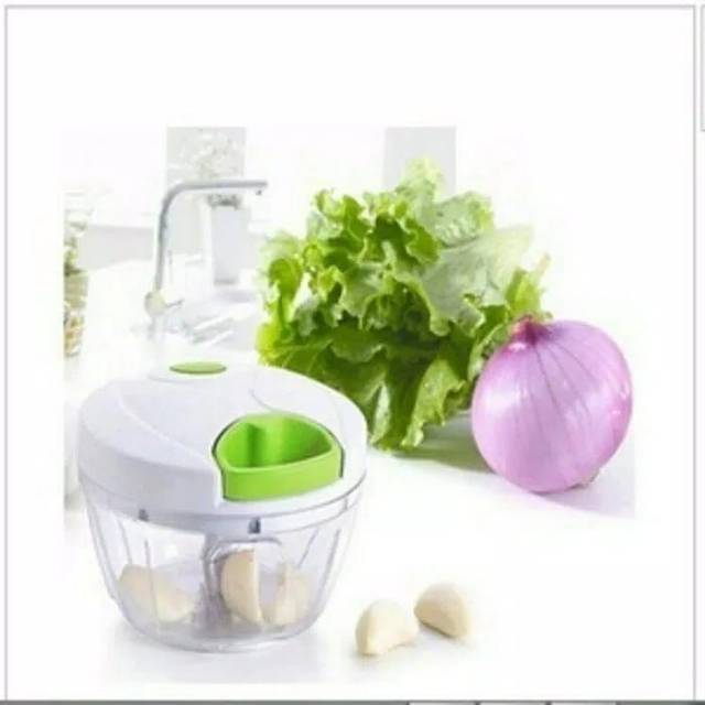 Mini Cutter Q2 / Mini Cutter Pencacah Onion Slicer / Pemotong Bawang Serbaguna / Penghalus Bawang