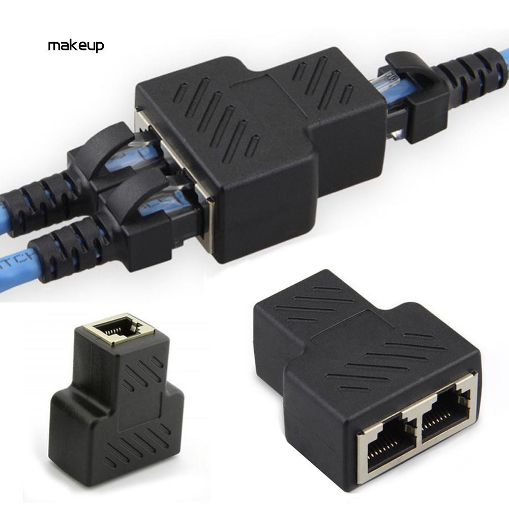 Mkp1 Celana Panjang Model Lurus Untuk Wanita❤Adapter Konektor Splitter Jaringan Lan Ethernet 1 Ke 2 Untuk RJ45