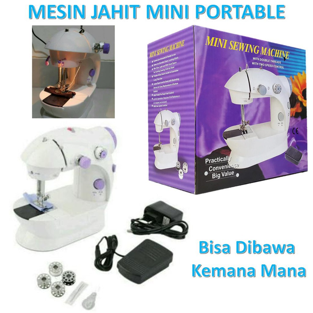 Mesin Jahit Mini Portable 4In1 Pasti Ori