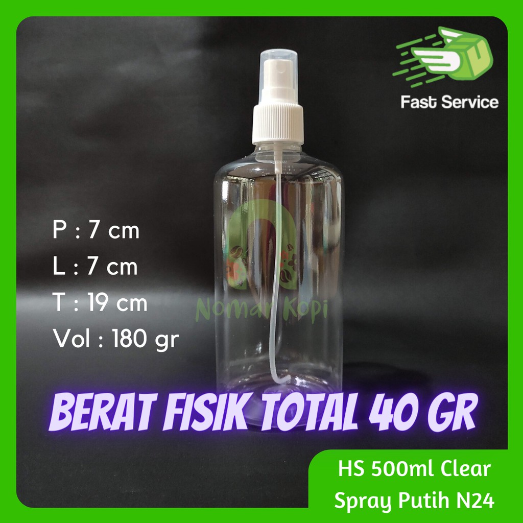 BOTOL SPRAY 500ml PET BENING TEBAL LOTION SABUN SANITIZER SHAMPOO