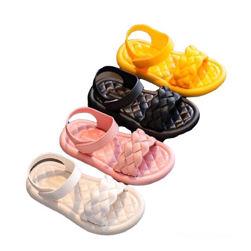 Sandal Anak Perempuan Anti Slip Import / Sendal Anak Perempuan 2-5 Tahun Import Tali Kepang