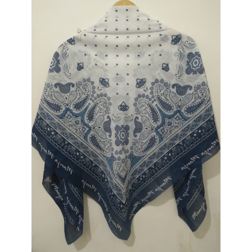 [ Promo COD ] Jilbab Motif, Kerudung Voal Motif Premium , Jilbab Segiempat Art , Hijab Square Diskon-C041