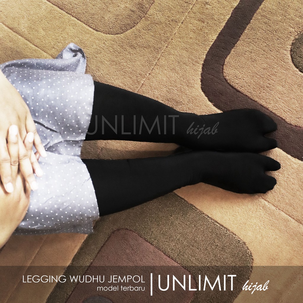 LEGGING WUDHU JEMPOL Original by UNLIMIT hijab | Leging Wudhu Premium dengan Kaos Kaki Jempol