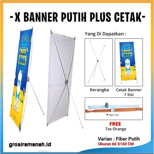 cetak xbanner + rangka spanduk promosi atau banner wisuda wedding 60 cm x 160 cm Free custom design grafis 1 jam jadi grosiramanah