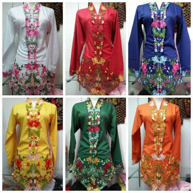 atasan kebaya encim jumbo / atasan kebaya kartini / kebaya bordir bunga / kebaya bordir muslim
