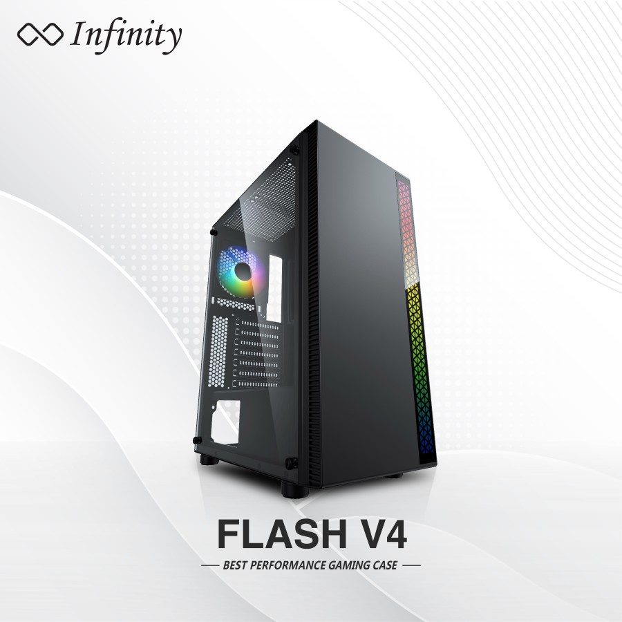 INFINITY FLASH V4 Tempered Glass - ATX, mATX Gaming Case