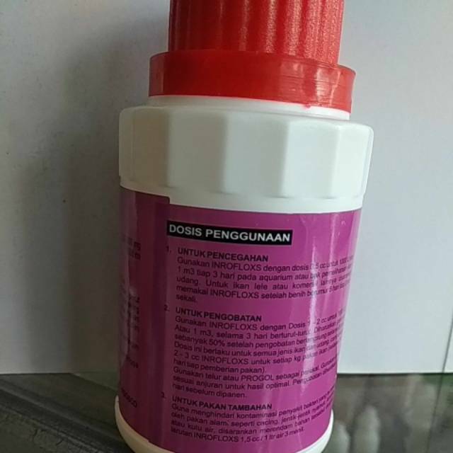 Inrofloxs 25 inroflox-25 100ml obat ikan boster