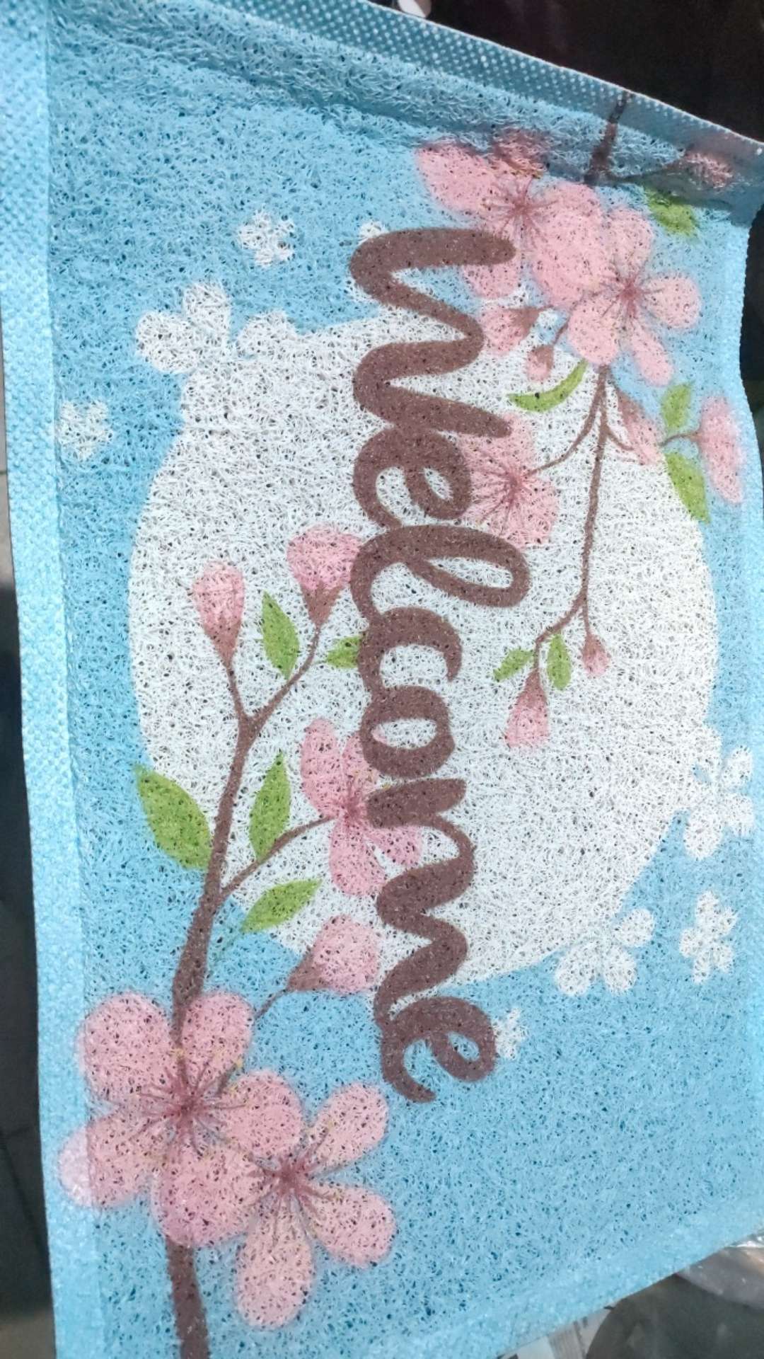 Keset Welcome Murah Motif Bunga Sakura