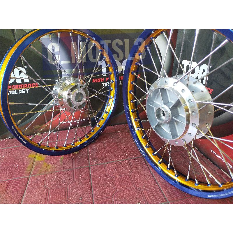 Paketan Velg Tromol Vixion new Vixion old jupiter MX 135 dll ring 17 - velg TDR Vixion