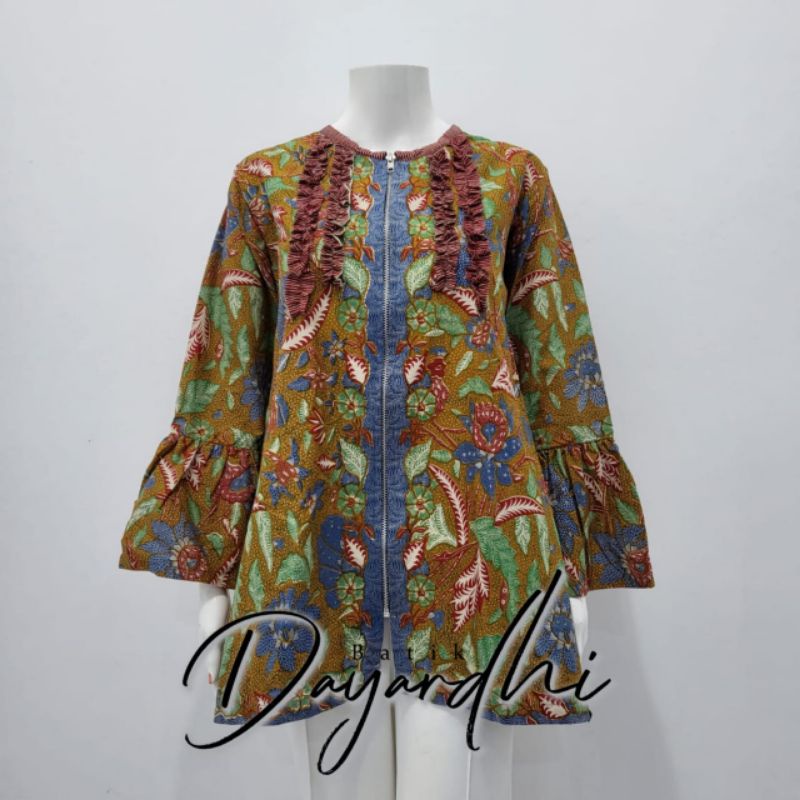 DAYARDHI blouse batik baju atasan batik wanita batik kerja wanita tiga negeri