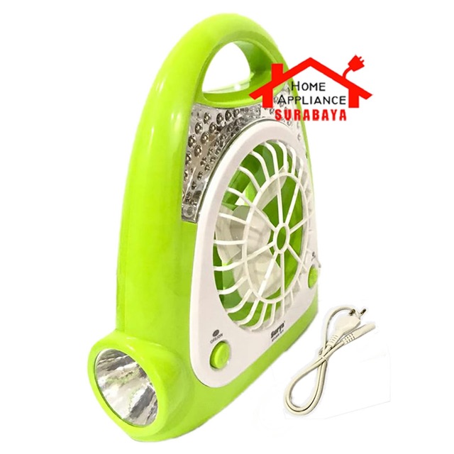 Kipas Portable Emergency Fan + Lamp Senter Surya SFT L2410 / L-2410 / L 2410