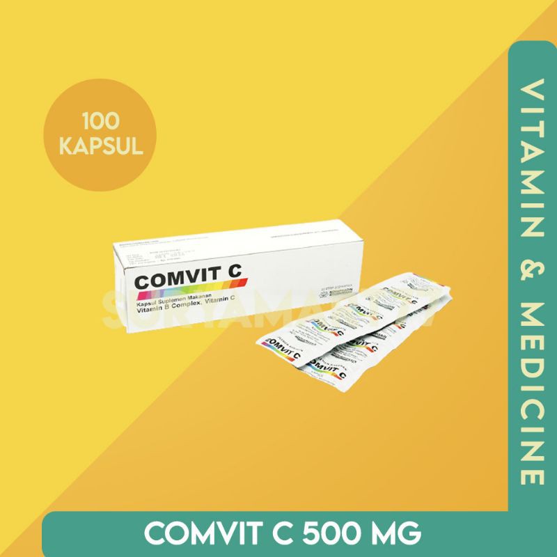 COMVIT C VITAMIN C / COMVIT C 500 MG / MULTIVITAMIN / VITAMIN C  1 BOX ISI 100 KAPSUL