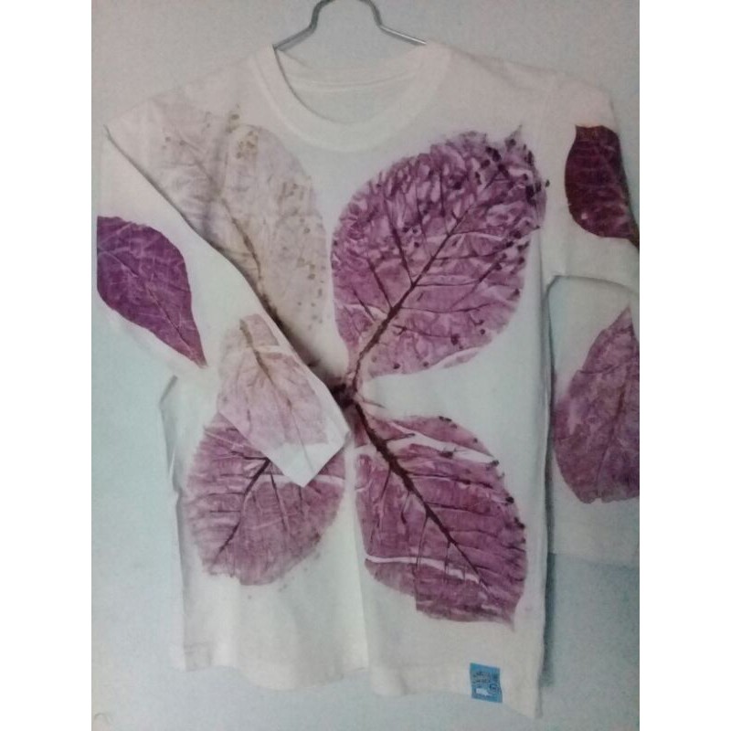 Kaos anak ecoprint lengan panjang