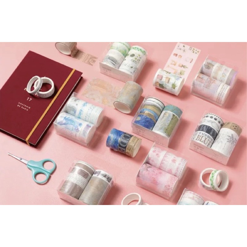 

7 Rolls Washi Tape OLD TIME SERIES Deco Masking Tape Jurnal DIY Scrapbook - 07