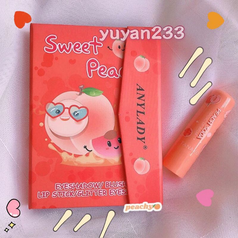 PROMO CUTE!!!PAKET PRAKTIS EYESHADOW+LIP BLAM TERBARU