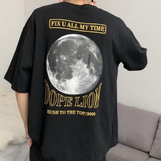  Kaos  T shirt Model Longgar Lengan  Pendek  Round Neck Gaya 