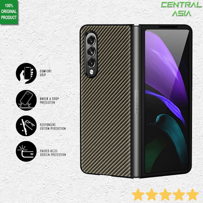 [Premium] Carbon Texture Case Samsung Galaxy Z Fold 3