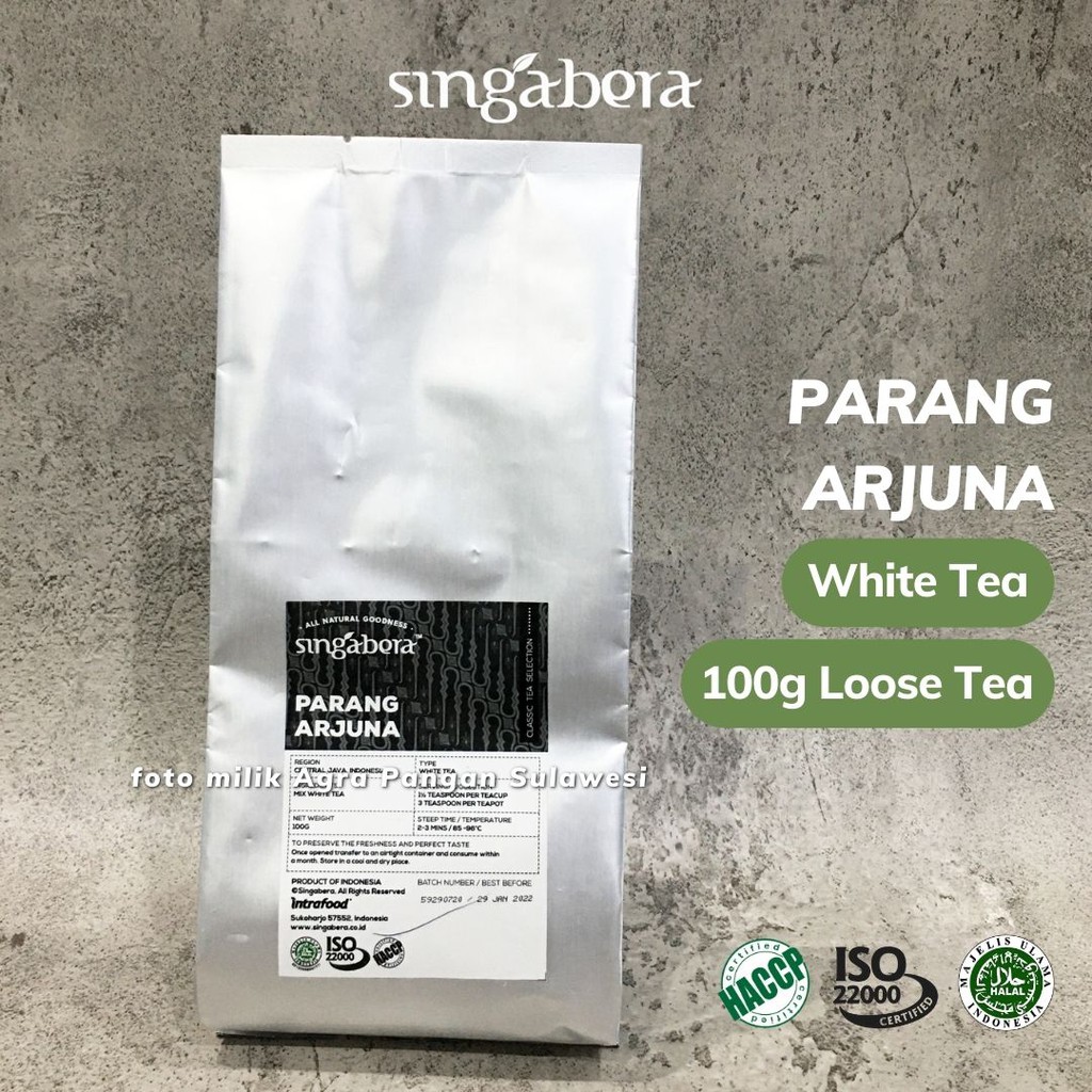 

White Tea Singabera Parang Arjuna Teh Putih Premium Artisan Cafe Resto Hotel Horeca Daun Loose Leaf