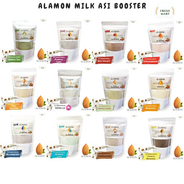 

Susu Almond Bubuk /ALAMON PREMIUM/ ASI Booster & Brain Nutrition 170gr