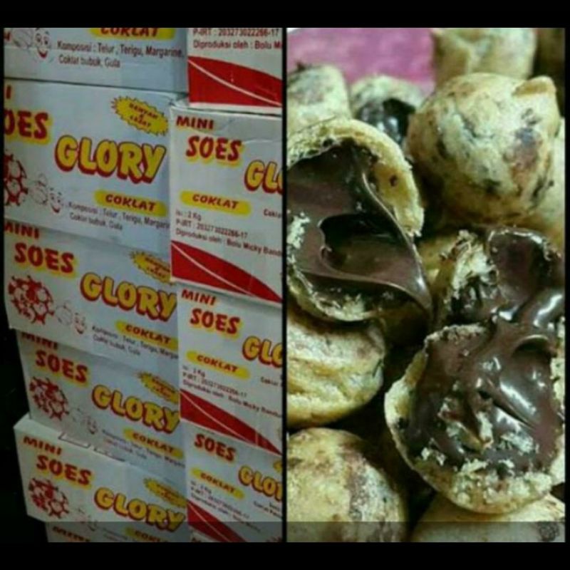 

soes mini isi coklat