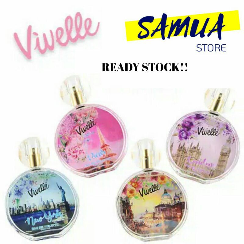 VIVELLE EU DE TOILETTE EDT PARFUM PERFUME BOTOL BELING BULAT KACA