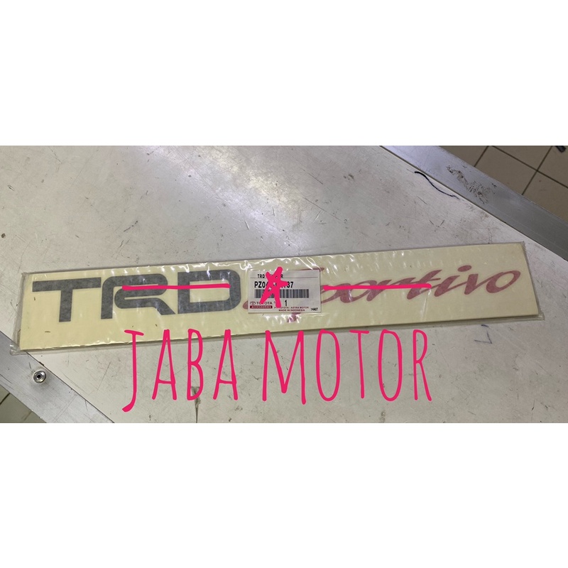 Stiker TRD Sportivo Fortuner original