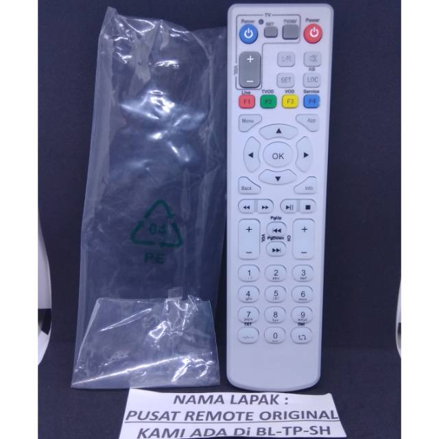 REMOT REMOTE RECEIVER PARABOLA INDIHOME PLAYMEDIA 100% ORIGINAL ASLI