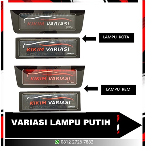 TEMPAT PLAT KHUSUS ERTIGA + LAMPU (BIRU &amp; PUTIH)