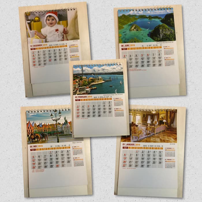 

Baterai Alkaline - Tinta Stempel - Plastik Wraping Kalender 2019 - Kalender Meja 2019 - Kalender