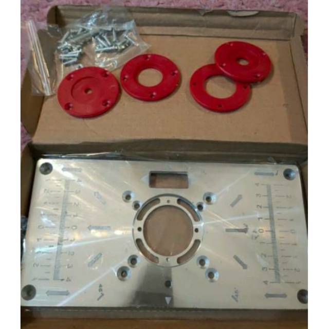 Router Plate / Insert Plate Router Table / Meja Trimmer / Meja Router