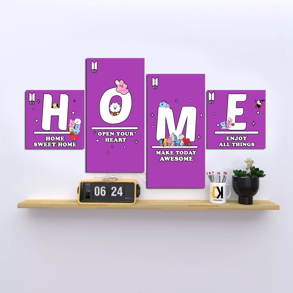 Hiasan Dinding 1 Set Home Special Edition BT21