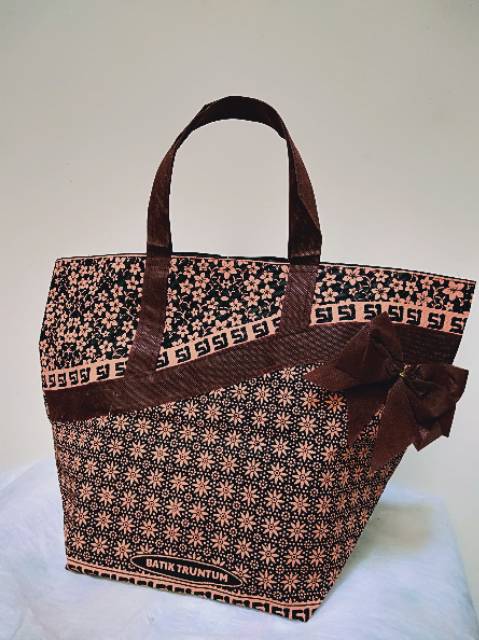 (1lusin =12 pcs) Tas hajatan spunbond batik mewah 22 (ESM)