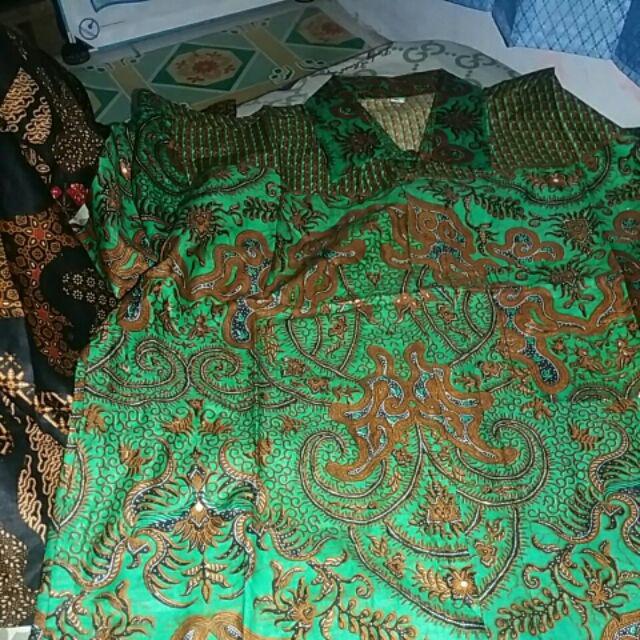 Pbi Ii Hem Kemeja Batik Modern Pria Ii Motif Jarum Kupu