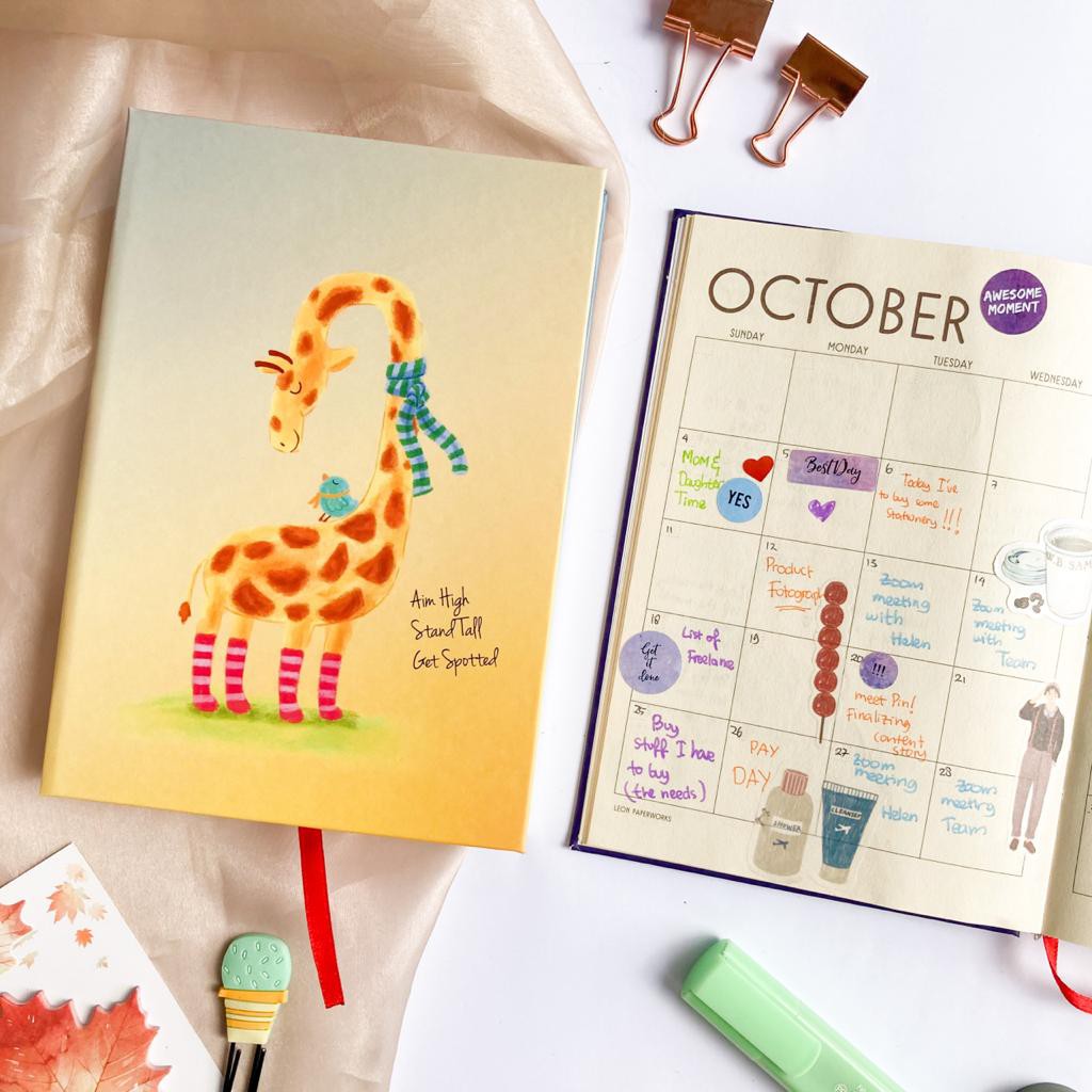 Notebook Agenda, Dotted, dan Polos Jerapah