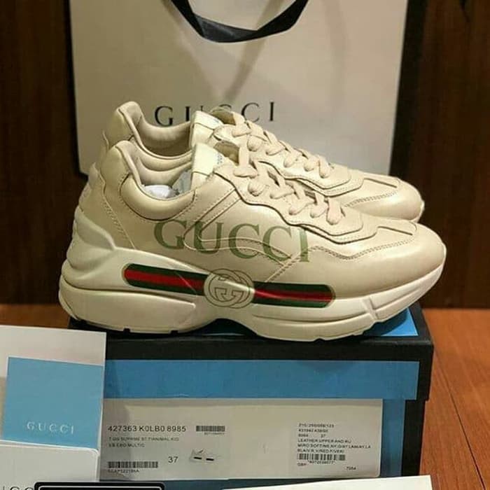 Gucci Rhyton Leather Sneakers Logo Unauthorized